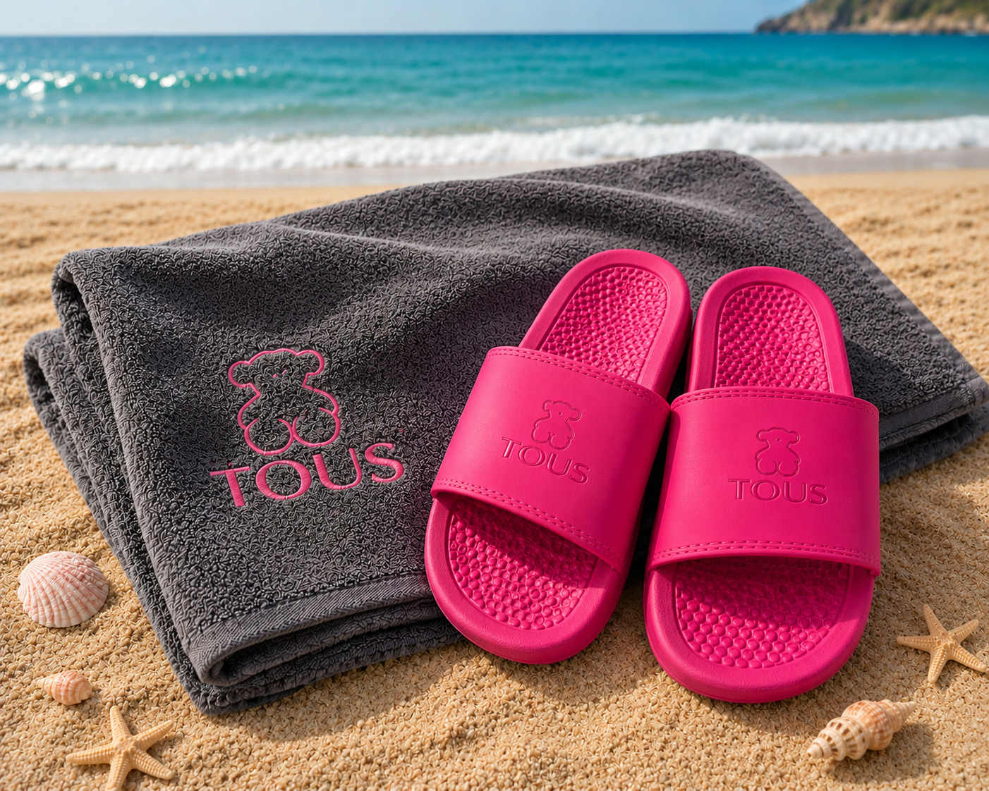 Conjunto chanclas + toalla