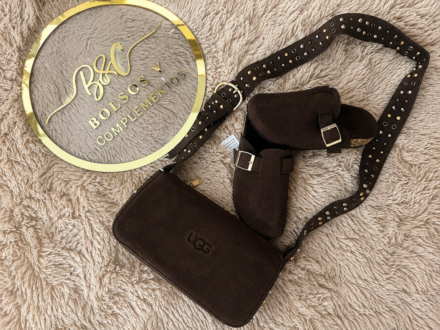 Conjunto bolso+zueco