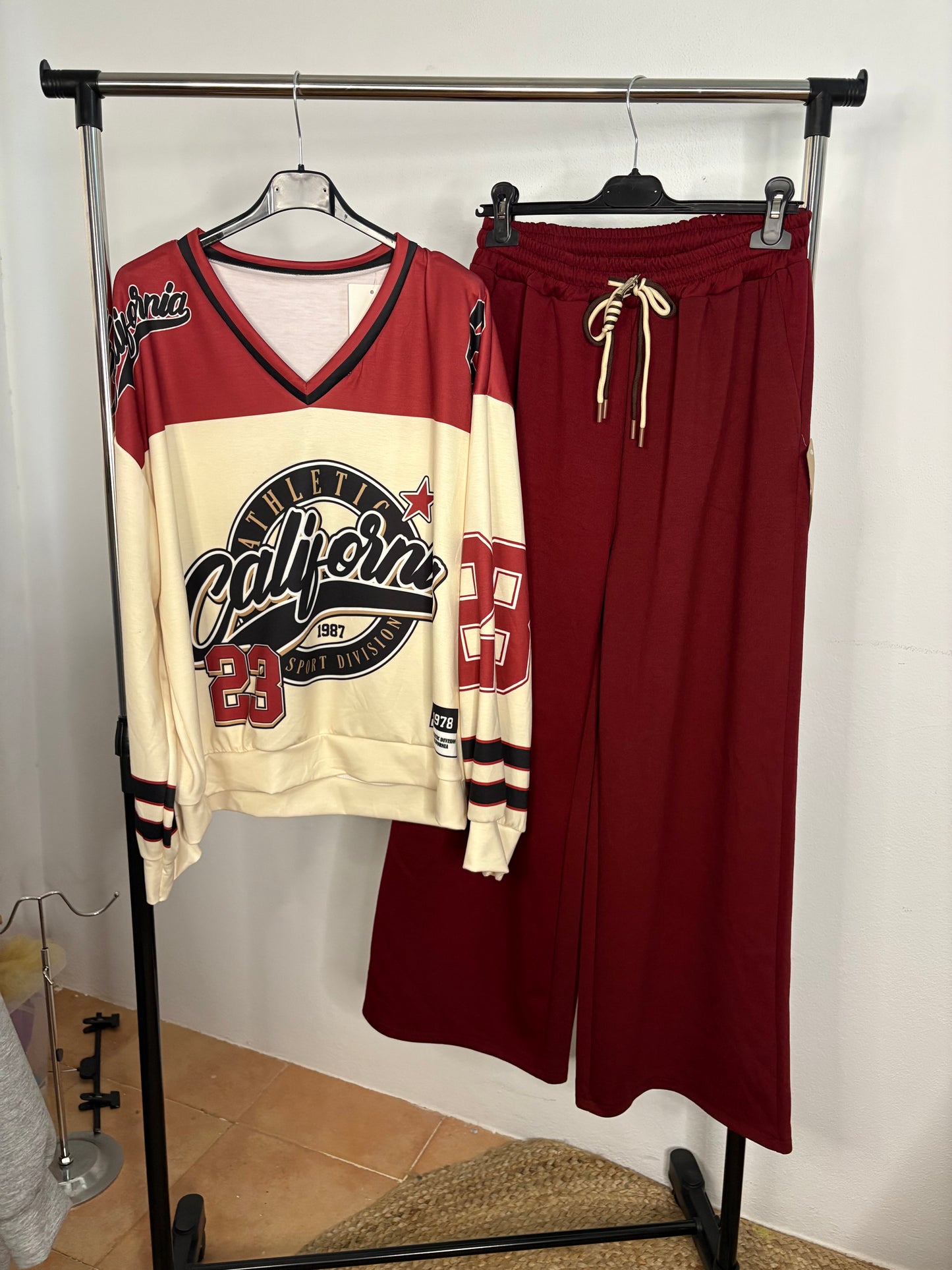 . Conjunto pata ancha. Tejido capa de aire