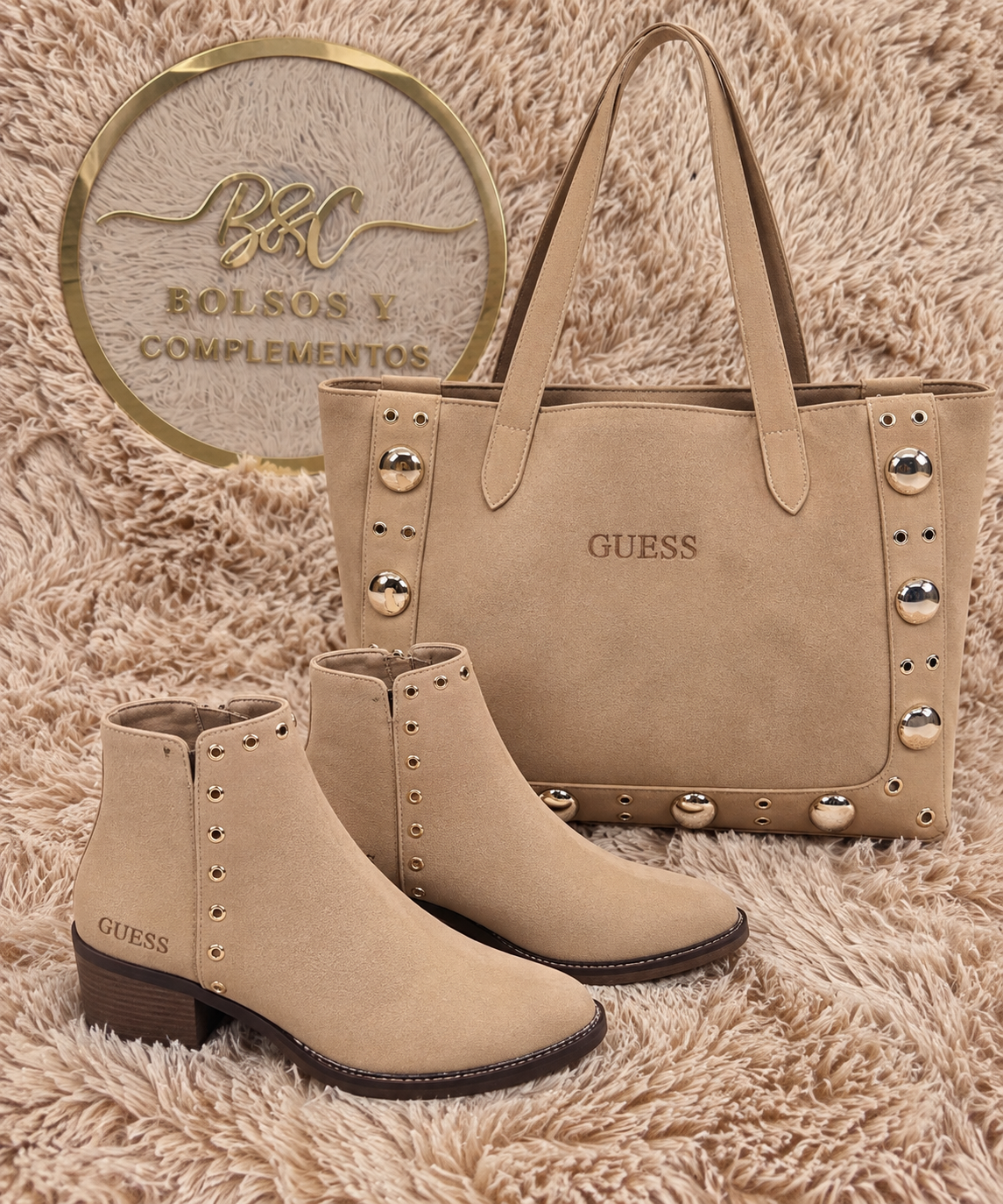 Conjunto botín +bolso