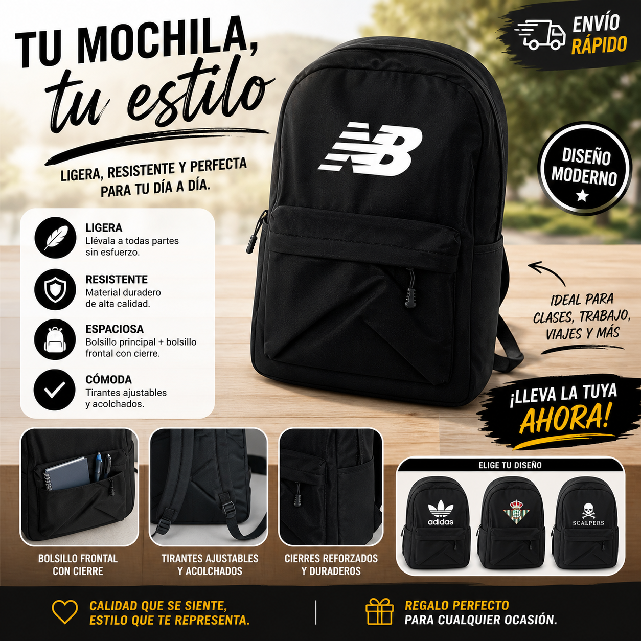 Mochilas bordadas