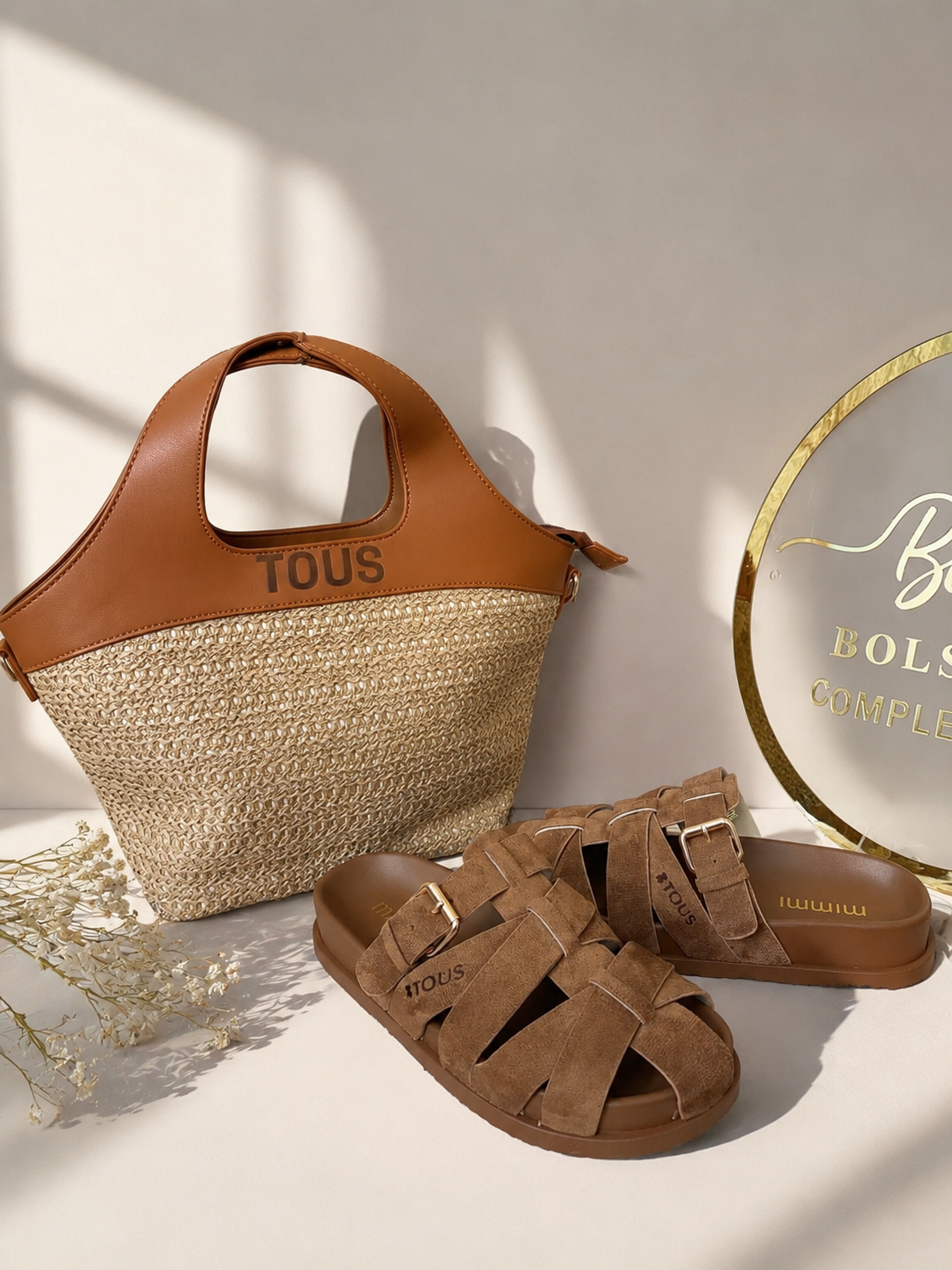 Conjunto bolso más sandalias