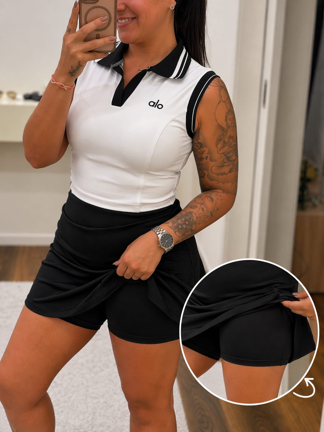 Conjunto falda pantalón