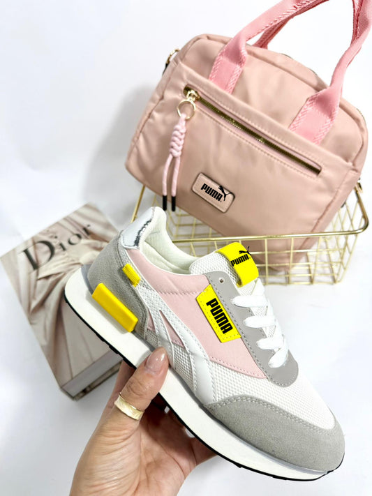 Solo zapatilla pu rosa