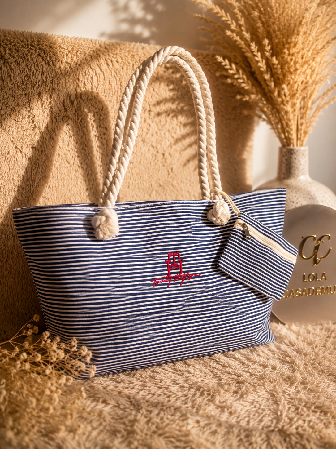 Bolso de playa bordado Tommy H