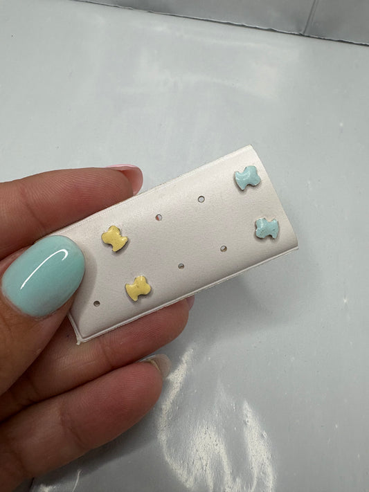 Pendiente plata rosca bebé