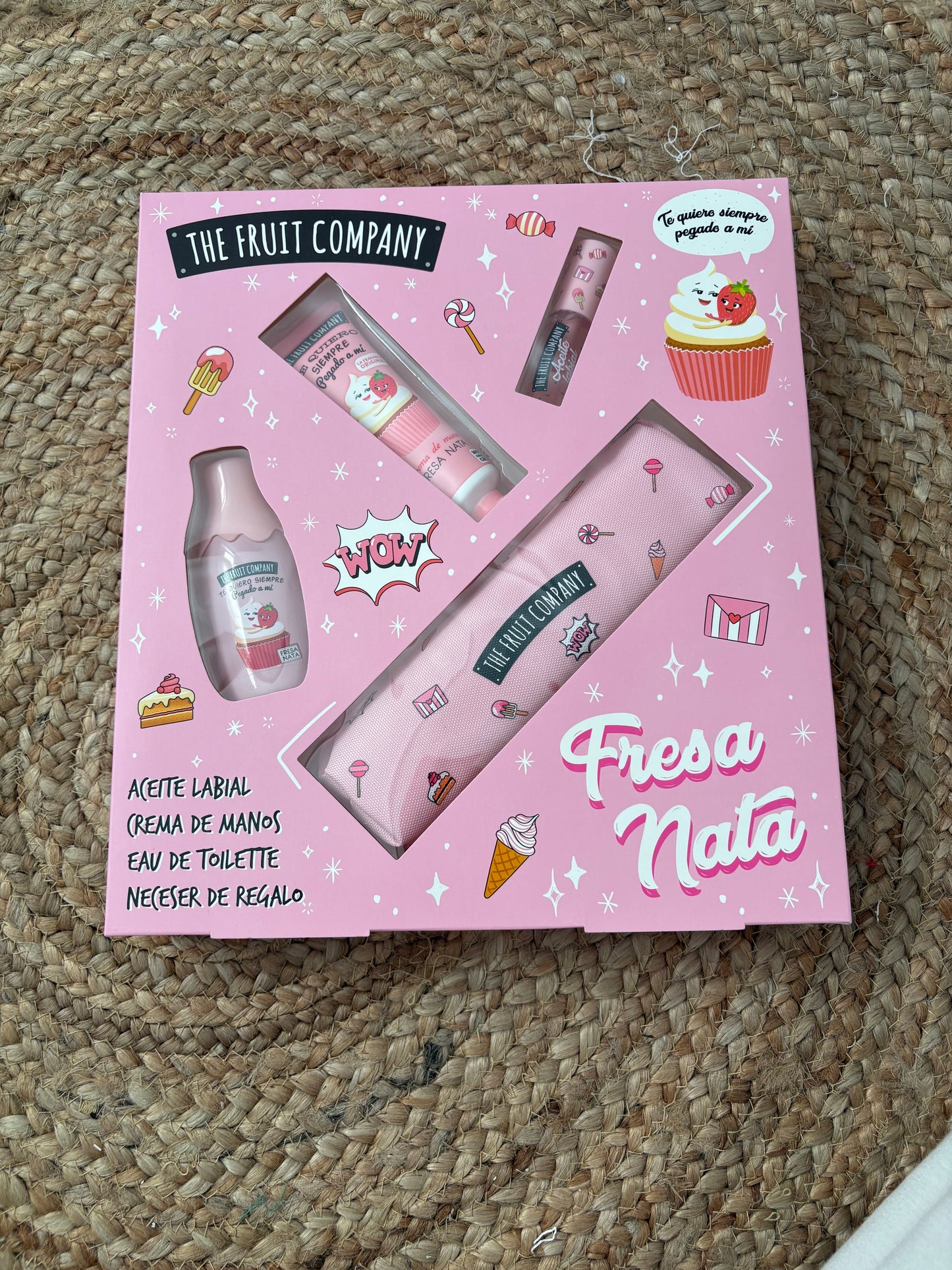 Set regalo de fresa y nata
