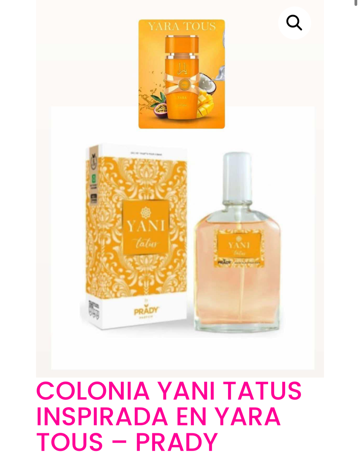 Inspiración  yara   Tous