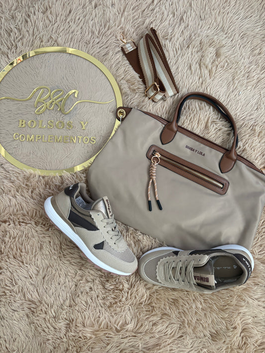 Conjunto bolso + zapatillas