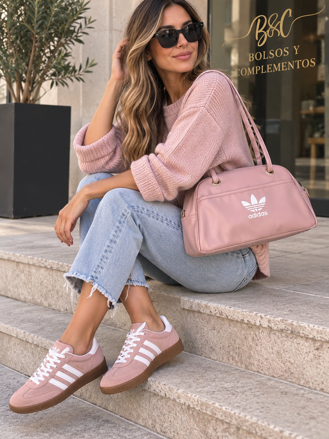 Conjunto bolso + zapatillas