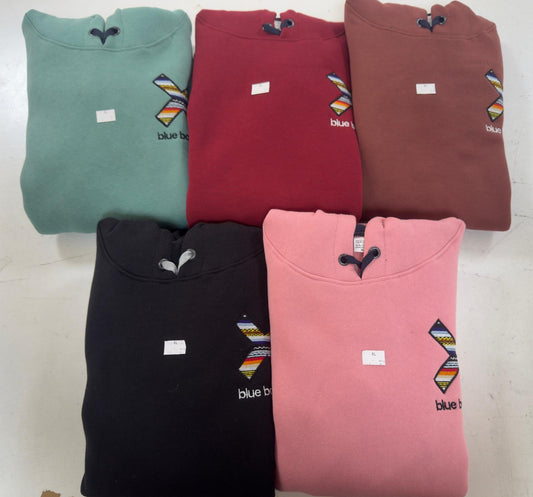 0.Sudadera x. Toda bordada con capucha