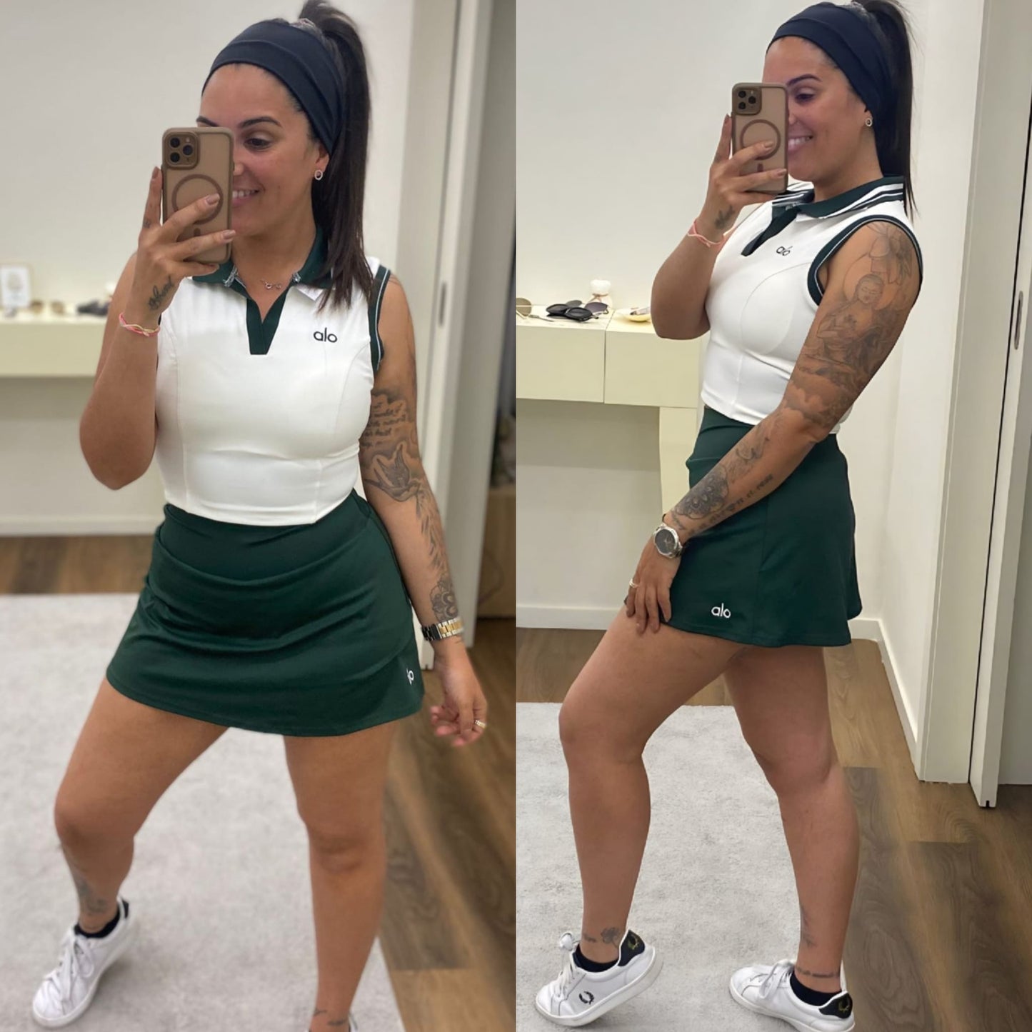 Conjunto falda pantalón