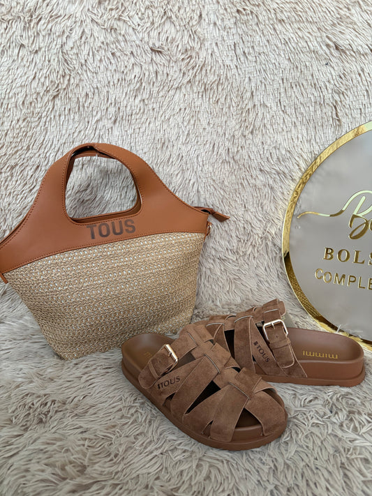 Conjunto bolso más sandalias
