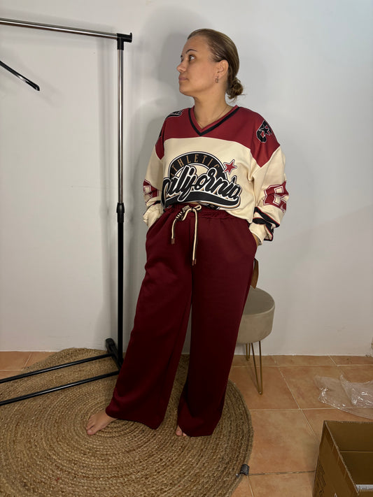 . Conjunto pata ancha.  Tejido capa de aire