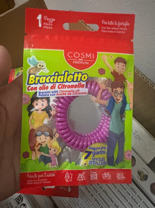 Pulsera citronela anti mosquitos