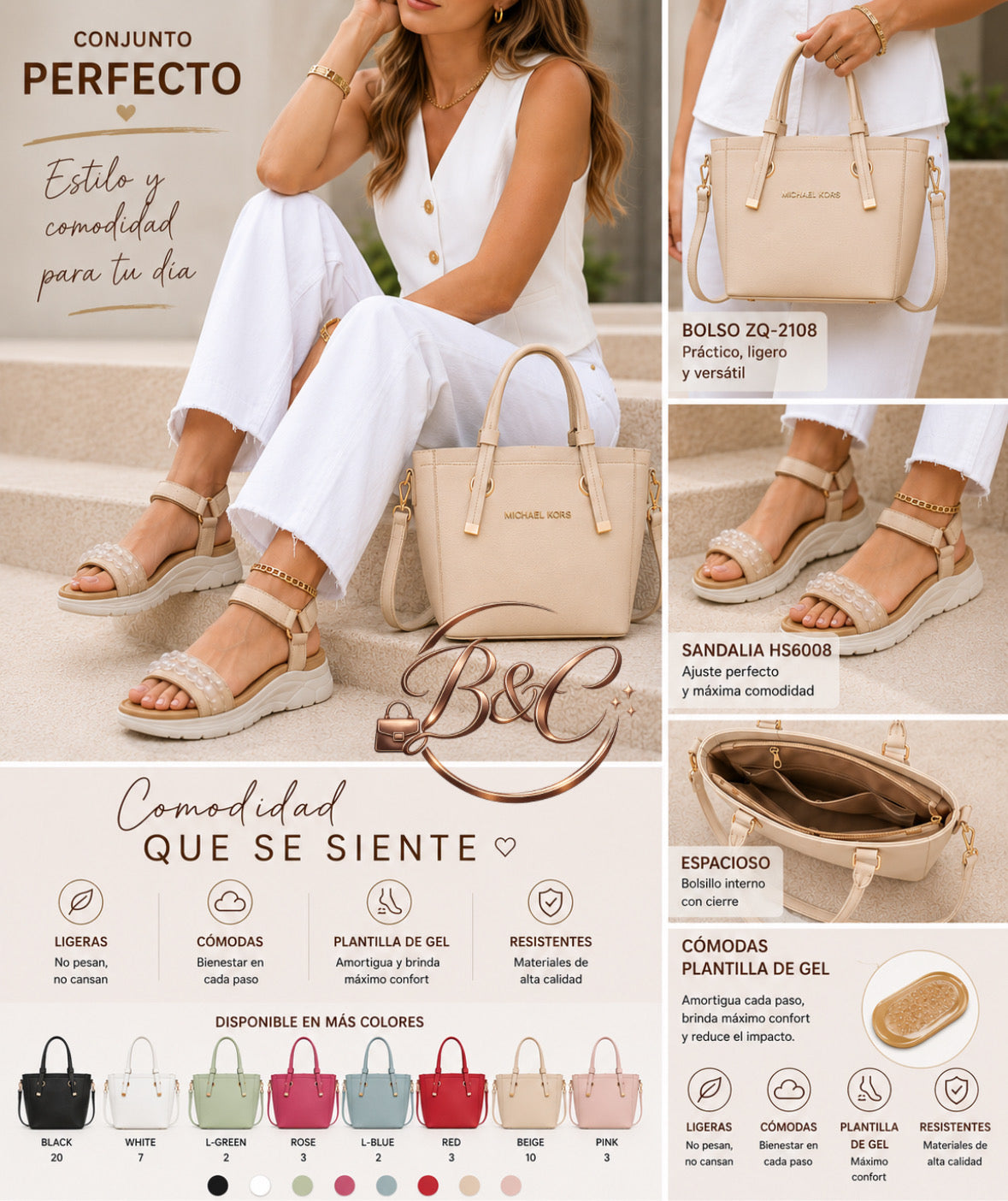 Conjunto beige