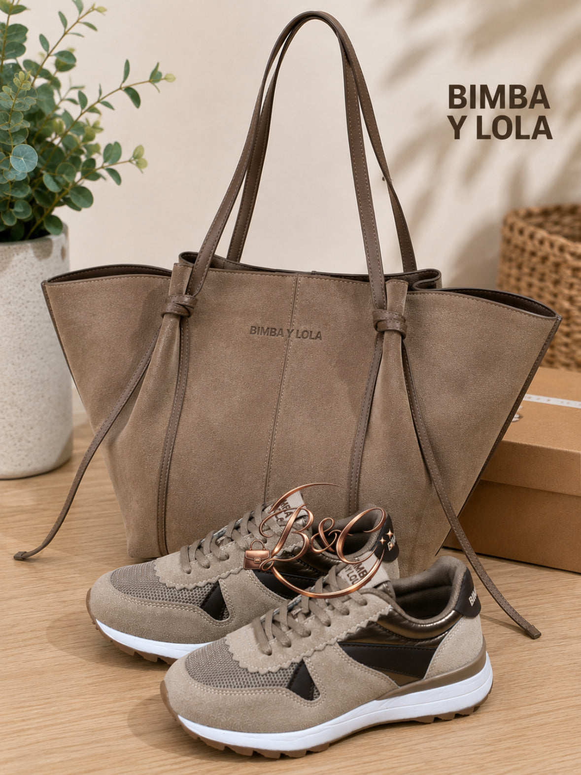 Conjunto bolso + zapatilla