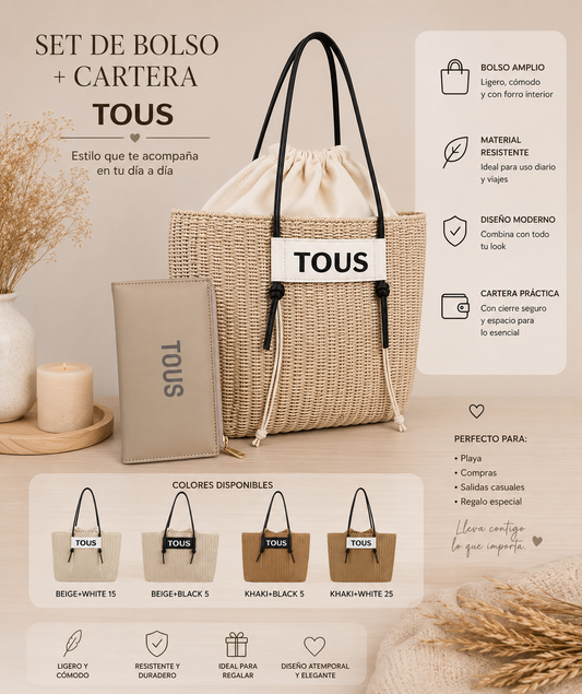 Conjunto bolso + cartera